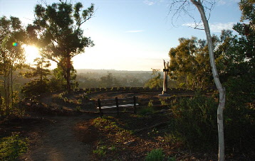 Sunset at the labyrinth._1 014