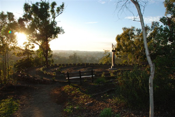 Sunset at the labyrinth._1 014